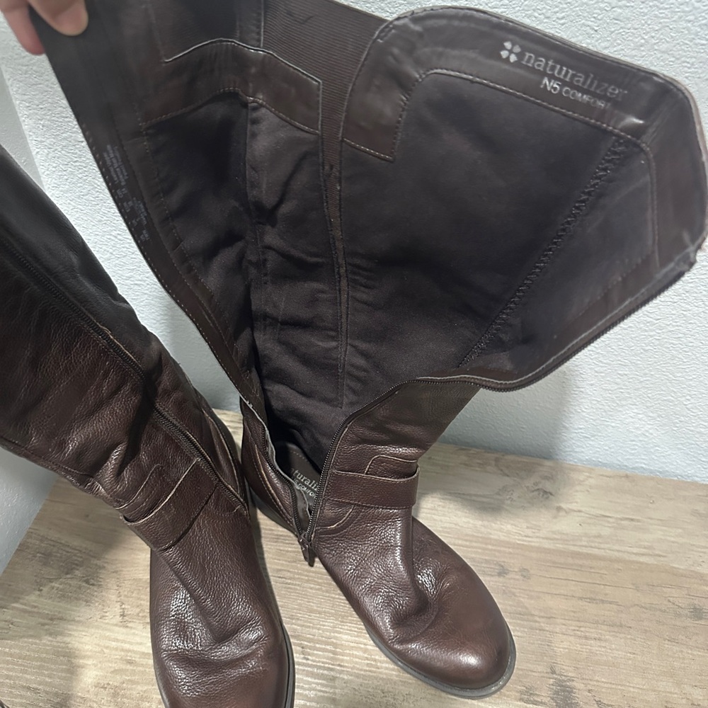 Naturalizer Dark Brown Over the Knee Boots - Picture 4 of 4